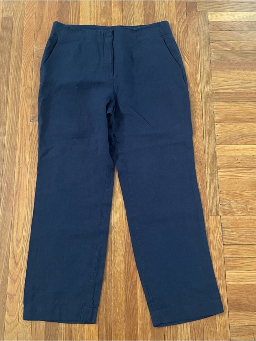 Talbots Southampton Linen Pants Navy